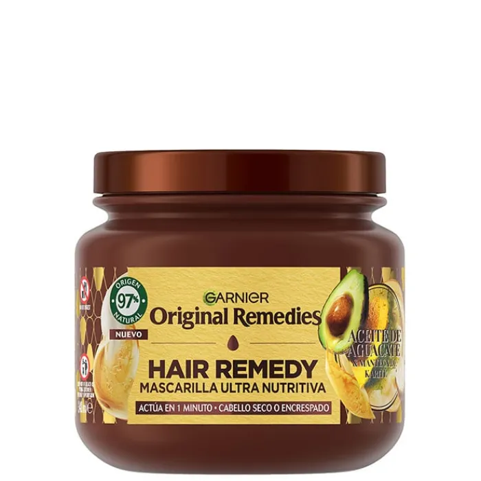 Original Remedies Aceite de Aguacate y Manteca de Karité Mascarilla Antiencrespamiento
