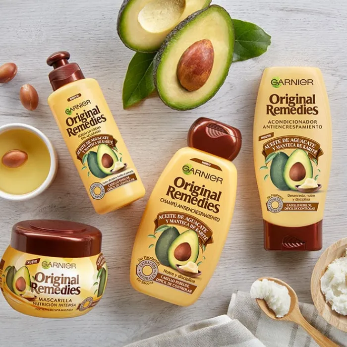 Original Remedies Aceite de Aguacate y Manteca de Karité Champú Antiencrespamiento