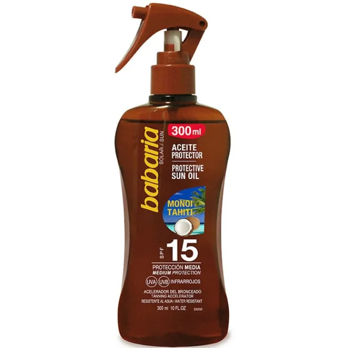 Babaria Aceite Protector SPF15 Monoï de Tahiti