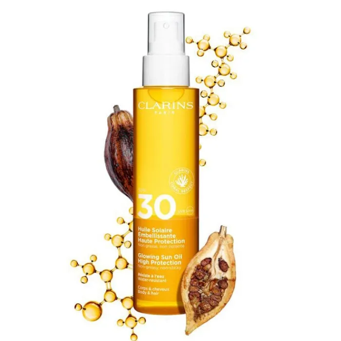 CLARINS Aceite Solar Embellecedor Alta Protección SPF30