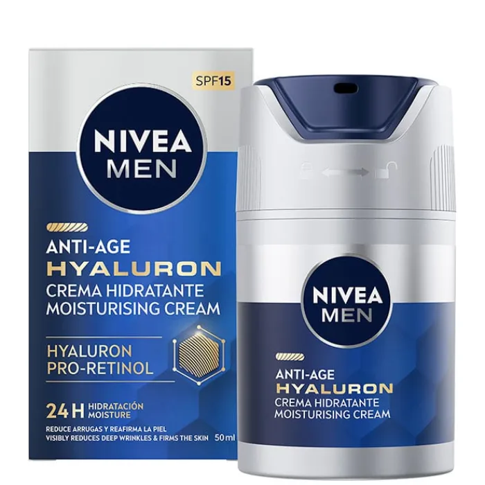 Hombre NIVEA MEN Active Age Hyaluron Hidratante Antiedad