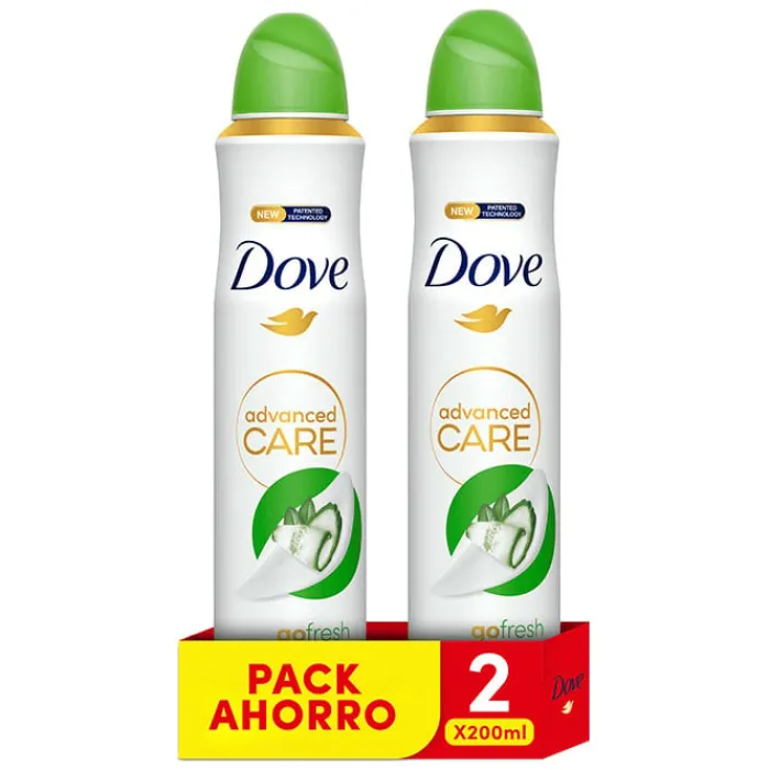 DOVE Advanced Care Pepino y Té Verde Desodorante Spray