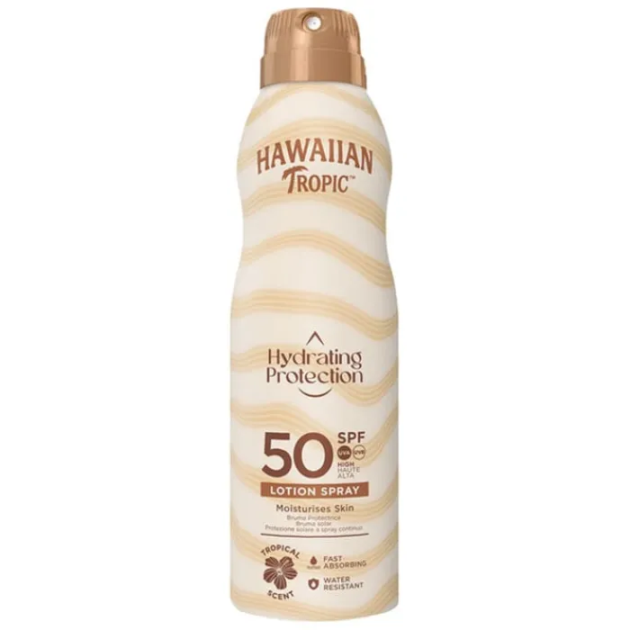 Hawaiian Tropic Air Soft Silk Hydratacion Bruma Sun Protection Continuous Spray SPF50
