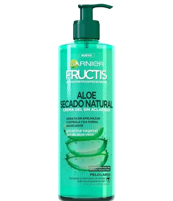 Fructis Aloe Secado Natural Crema Gel Sin Aclarado