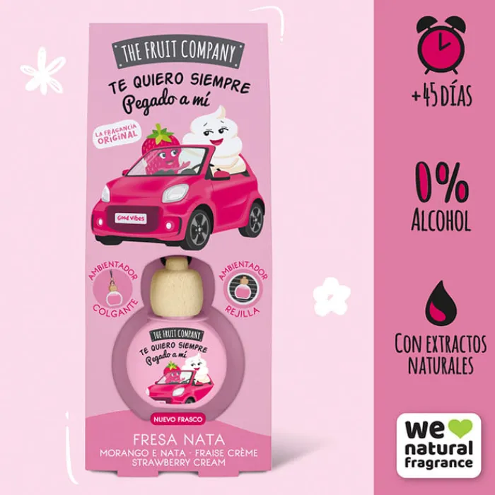 The Fruit Company Ambientador Coche Fresa Nata