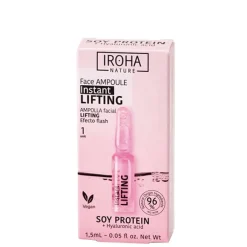 Iroha Nature Ampollas Flash Lifting Proteína de Soja