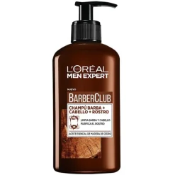 Hombre L'Oréal Men Expert BARBERCLUB Champú Barba + Cabello + Rostro