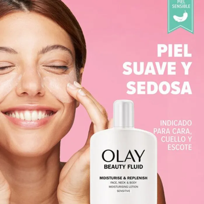 Olay Beauty Fluid Hidrata y Revitaliza Piel Sensible