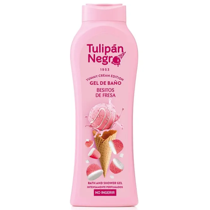 Tulipán Negro Besitos de Fresa Gel de Baño