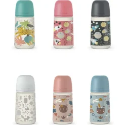 Suavinex Biberón Flujo Medio Prints Tetina Fisiológica SX Pro