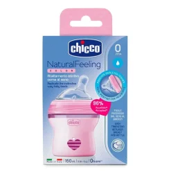 Chicco Biberón NaturalFeeling Rosa 0 Meses+