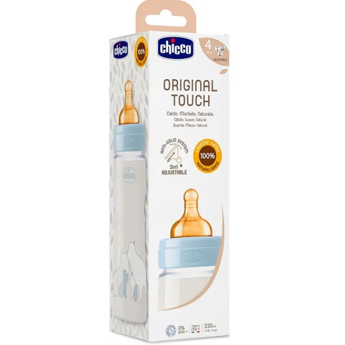 Chicco Biberón Original Touch Azul 4 Meses+
