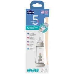 Chicco Biberón Perfect 5 Beige 4 Meses+