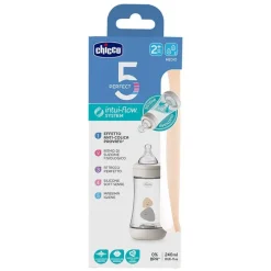 Chicco Biberón Perfect 5 Beige 2 Meses+