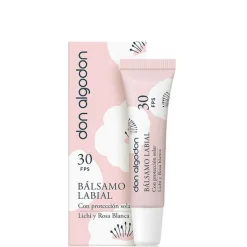 Don Algodón Bálsamo Labial SPF30 Lichi & Rosa Blanca