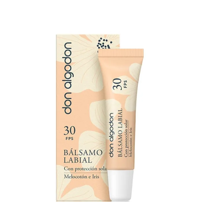 Don Algodón Bálsamo Labial SPF30 Melocotón & Iris
