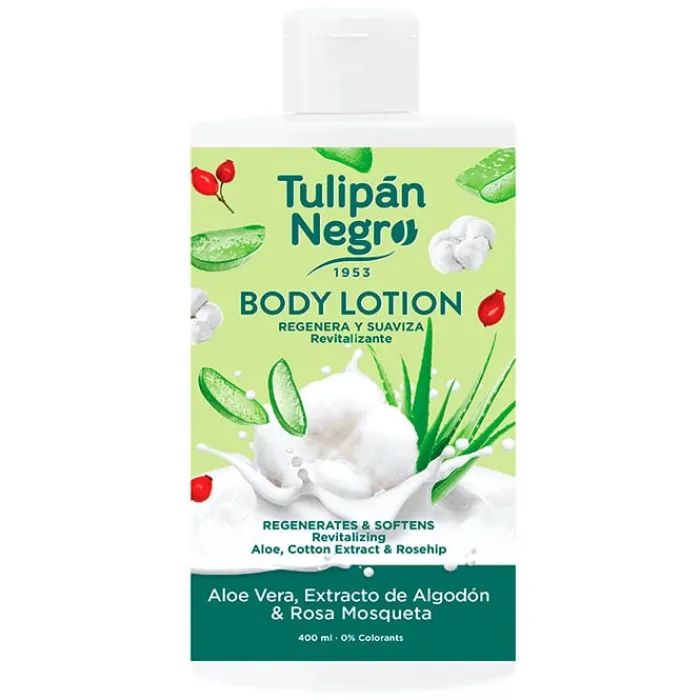 Tulipán Negro Body Lotion Aloe Vera, Algodón & Rosa Mosqueta