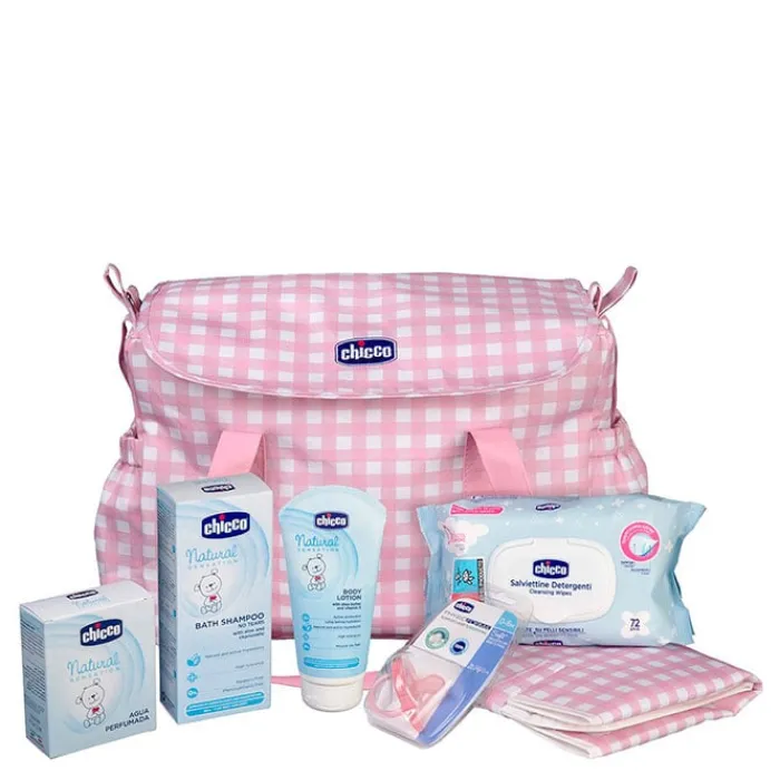 Niños Chicco Bolsa Maternidad Vichy Natural Sensation Rosa