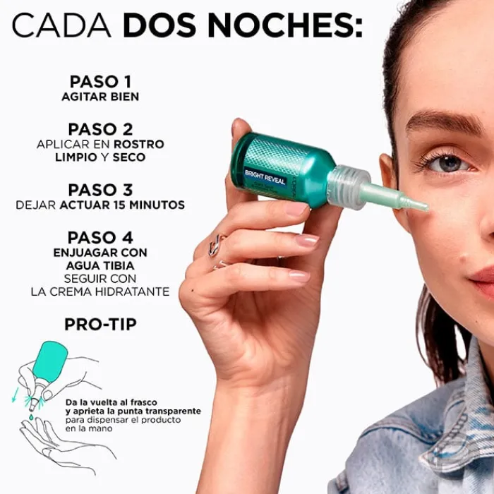 L'Oréal Bright Reveal Peeling Exfoliante Anti-Manchas