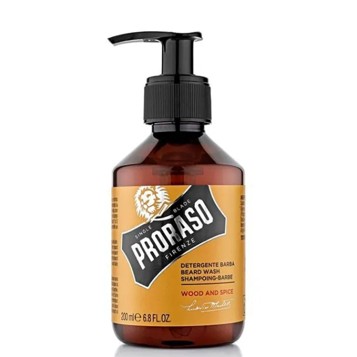 Hombre Proraso Champú Barba Maderas y Especias