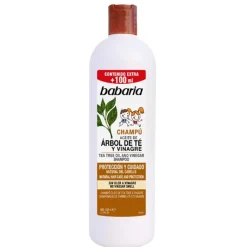 Babaria Champú de Extracto de Vinagre y Aceite de Arbol de Té