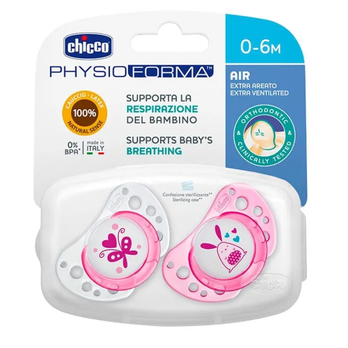 Chicco Chupete Physio Air Látex Rosa 0-6 Meses