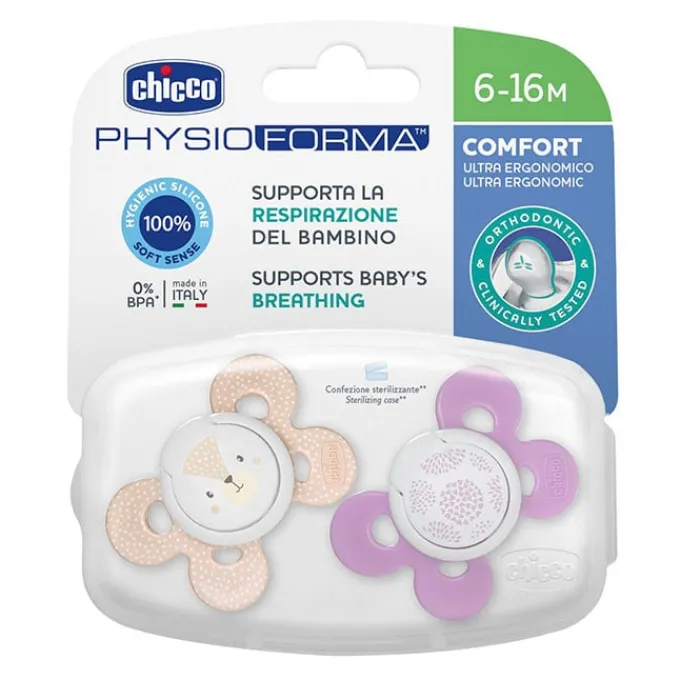 Chicco Chupete Physio Comfort Silicona Rosa 6-16 Meses