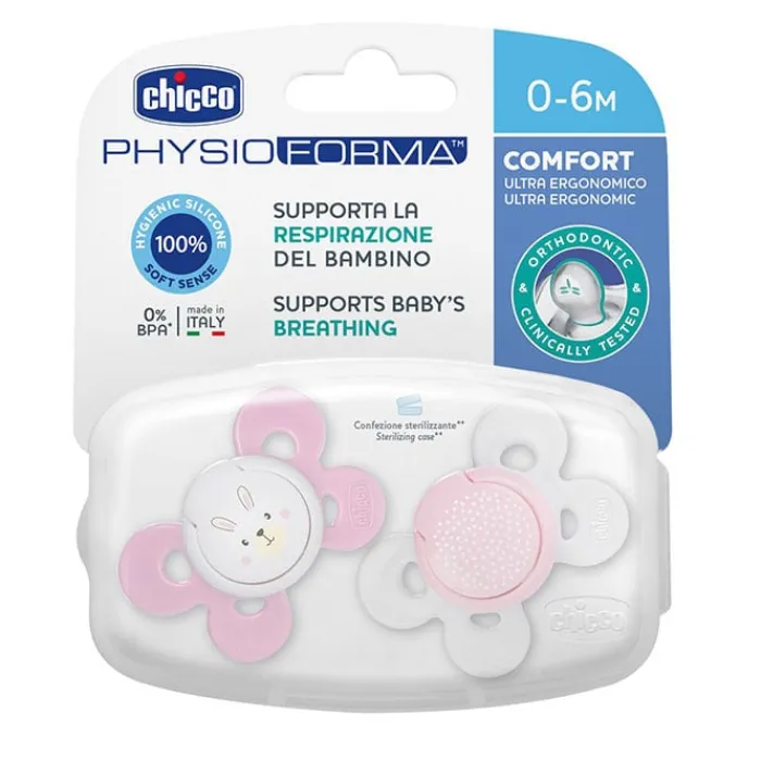 Chicco Chupete Physio Comfort Silicona Rosa 0-6 Meses