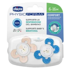 Chicco Chupete Physio Comfort Silicona Azul 6-16 Meses