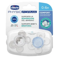 Chicco Chupete Physio Comfort Silicona Azul 0-6 Meses