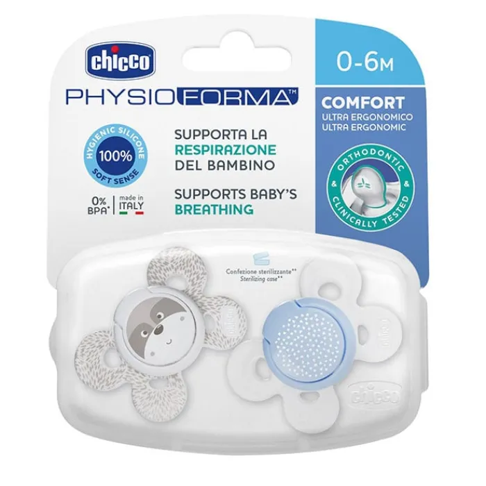 Chicco Chupete Physio Comfort Silicona Azul 0-6 Meses