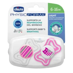 Chicco Chupete Physio Light Silicona Rosa 6-16 Meses