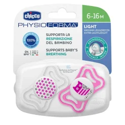 Chicco Chupete Physio Light Silicona Rosa 6-16 Meses
