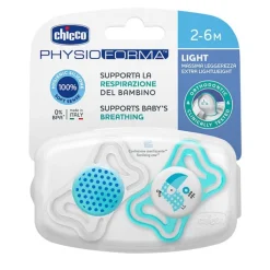 Chicco Chupete Physio Light Silicona Azul 2-6 Meses
