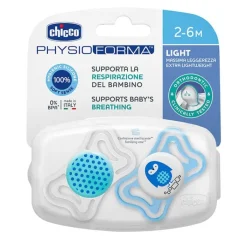Chicco Chupete Physio Light Silicona Azul 2-6 Meses