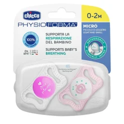 Chicco Chupete Physio Micrò Silicona Rosa 0-2 Meses