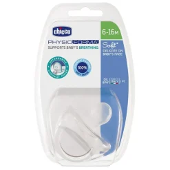 Chicco Chupete Physio Soft Transparente 6-16 Meses