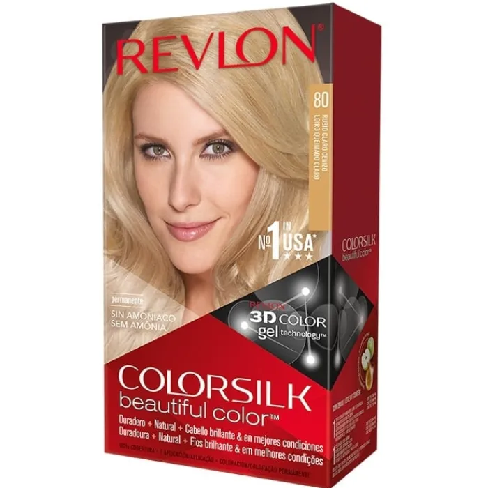 Revlon COLORSILK Beautiful Color Nº 80 Rubio Claro Cenizo