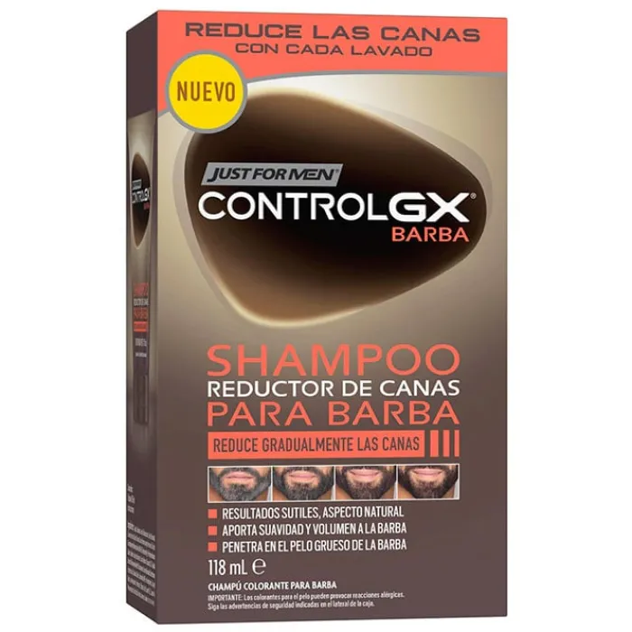 Hombre Just For Men Control GX Champú Barba