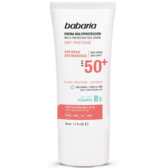 Babaria Crema Facial Multiprotección Invisible SPF50+