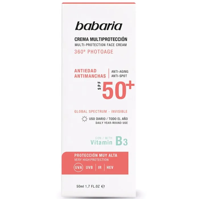 Babaria Crema Facial Multiprotección Invisible SPF50+