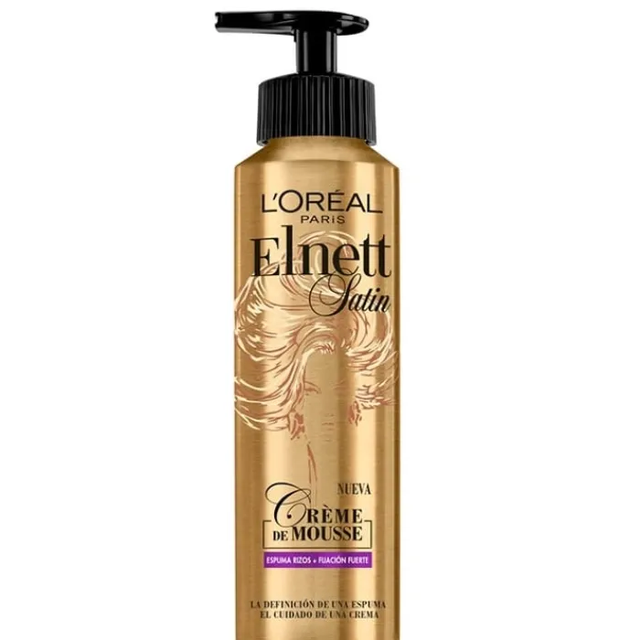 Elnett Crème de Mousse Espuma Rizos Fijación Fuerte