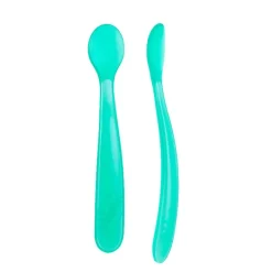 Chicco Cuchara de Silicona Blanda Turquesa 6 Meses+