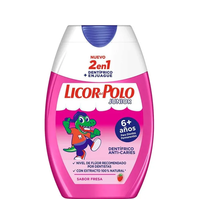 Licor del Polo Dentífrico 2 en 1 Junior Fresa