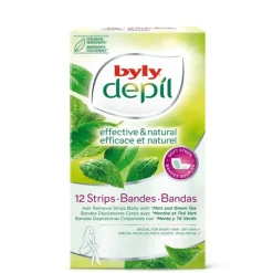 Byly DEPIL MENTA Y TÉ VERDE BANDAS FACIALES