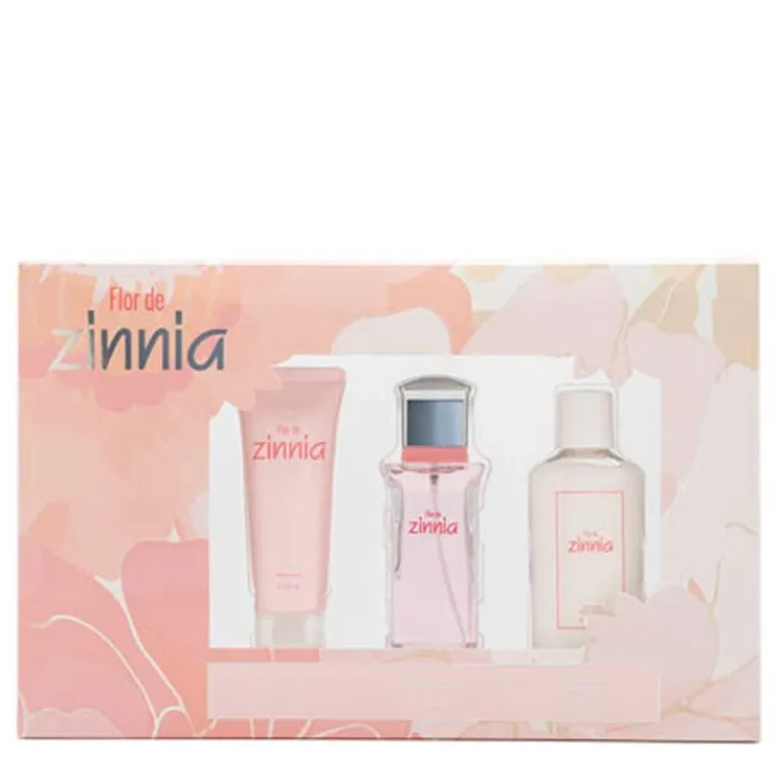 Mujer Zinnia Flor de Estuche