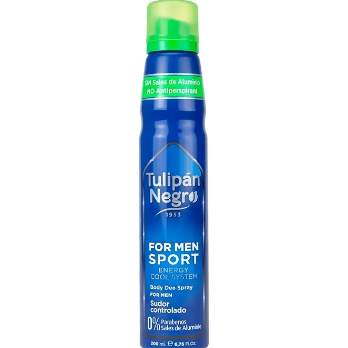 Hombre Tulipán Negro For Men Sport Desodorante Spray