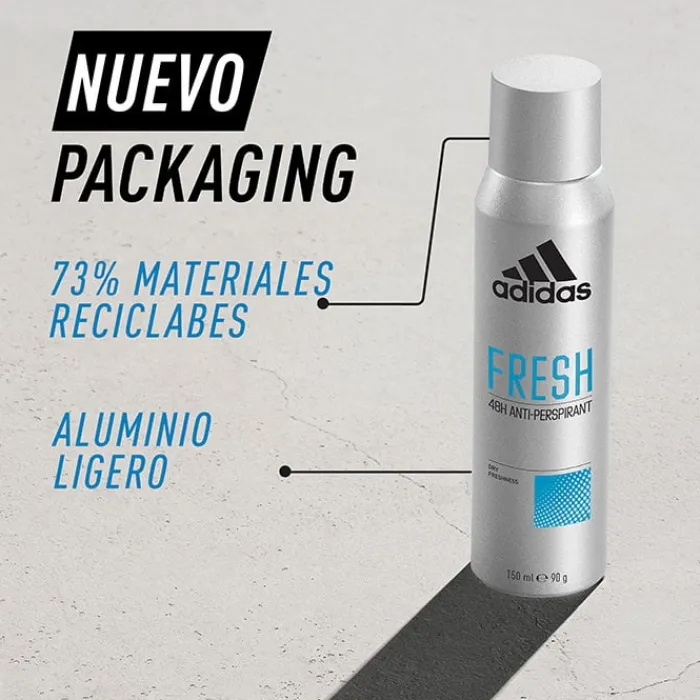 Hombre Adidas Fresh Desodorante Spray