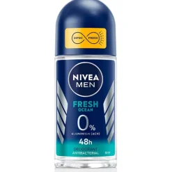 Hombre NIVEA MEN Fresh Ocean Roll-On Desodorante sin Aluminio