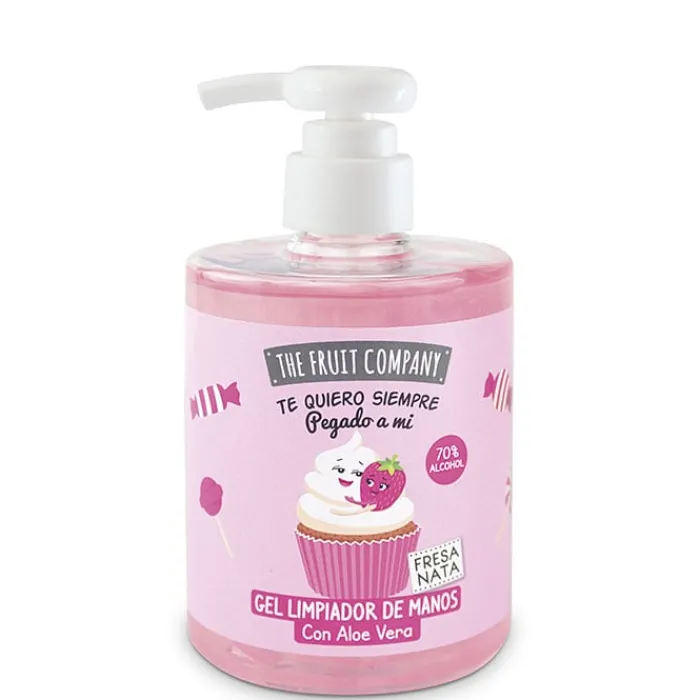 The Fruit Company Gel Limpiador de Manos Dosificador Fresa Nata